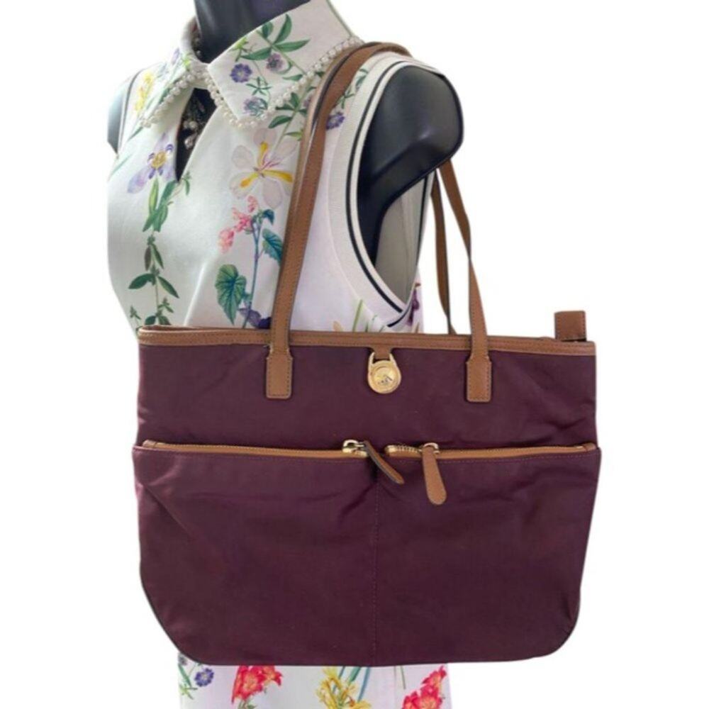 Michael Kors Purple Nylon Tote Bag